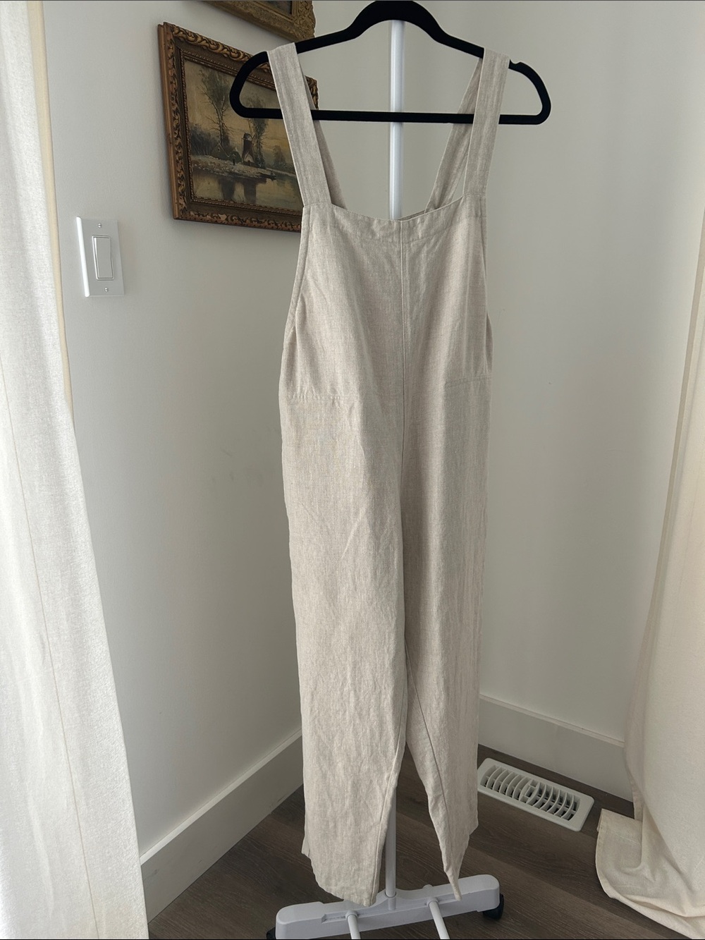 OZMA Linen Overall | Oatmeal | Sz S